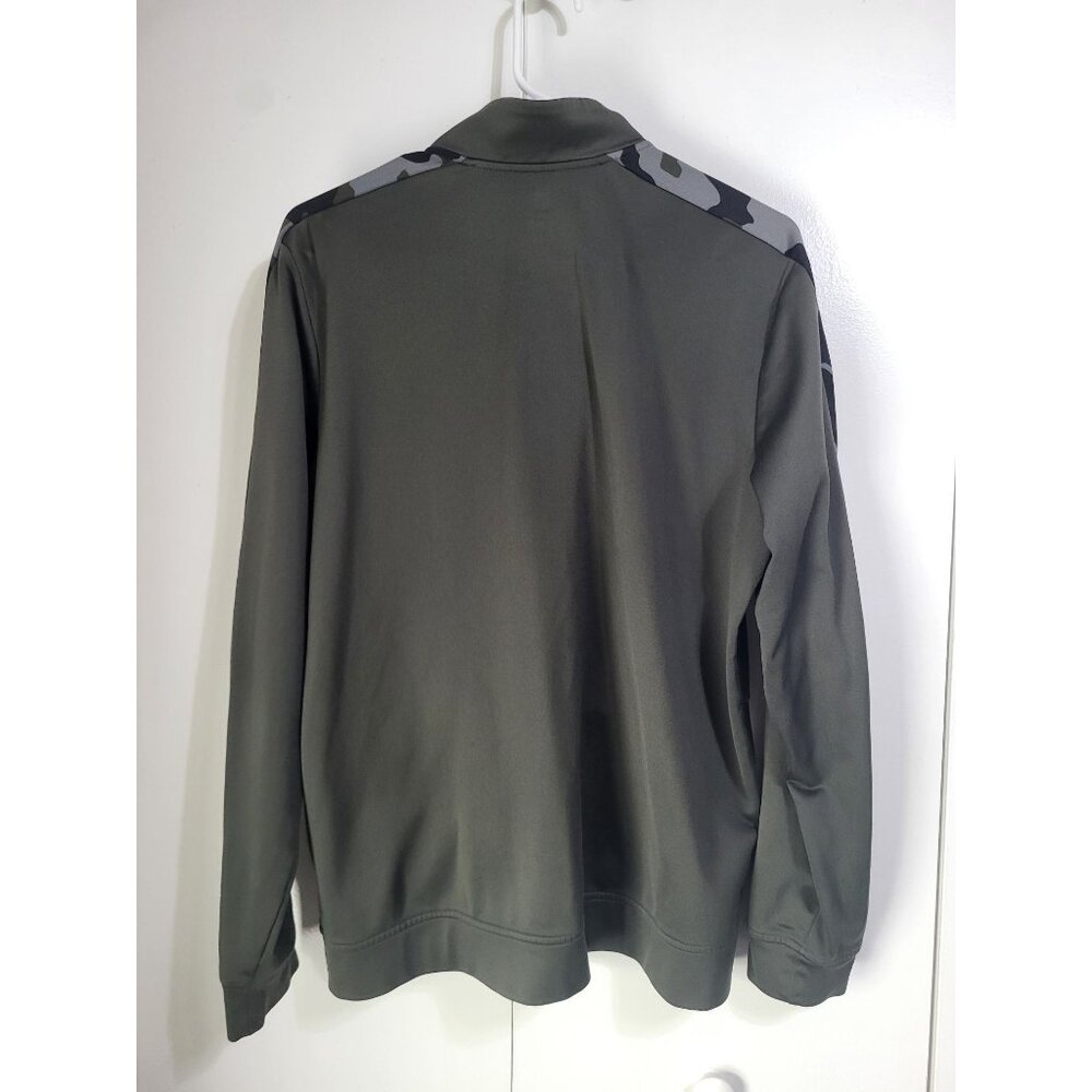 Under Armour Men's LG Camo Green Micro Track Jacket Full Zip Athletic Workout - Picture 2 of 10